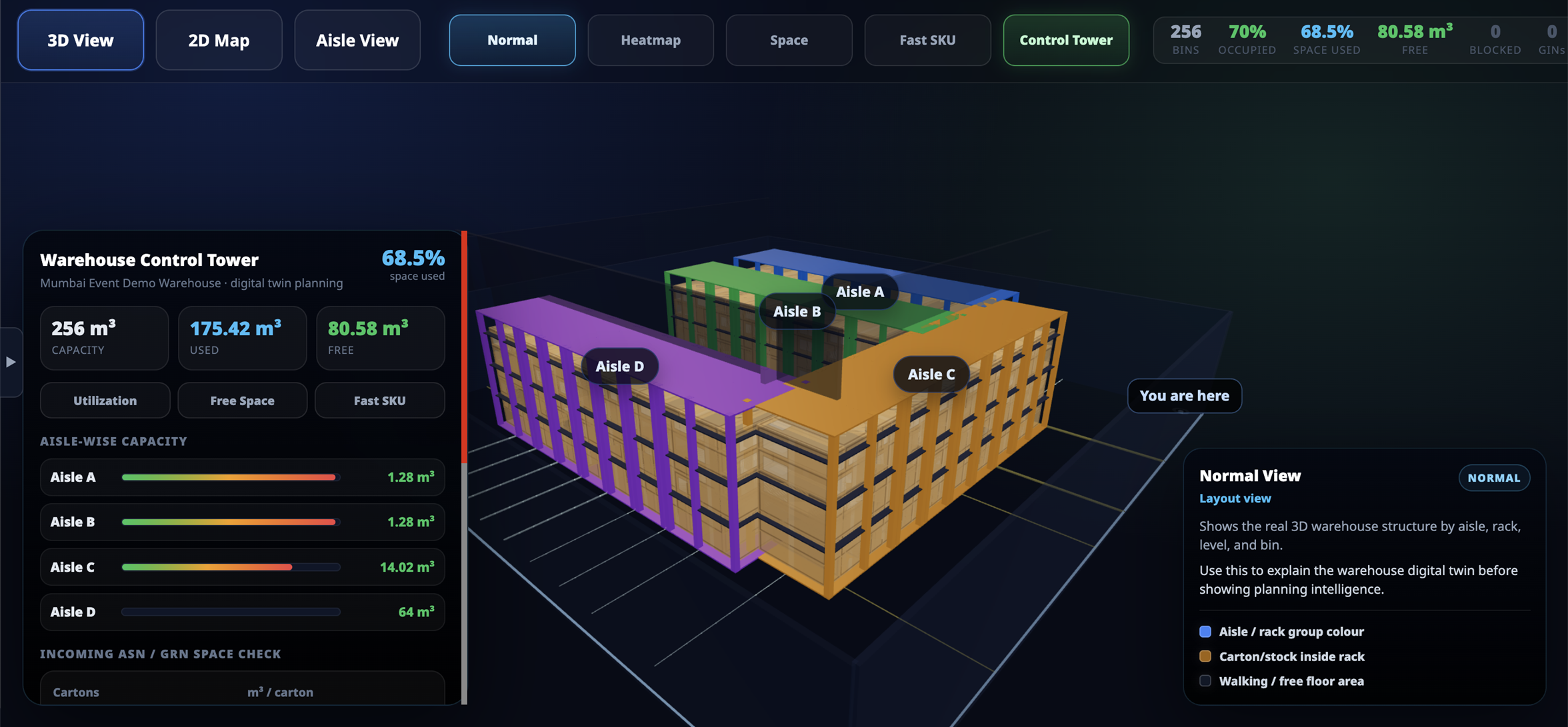 3D Warehouse Visual Navigator